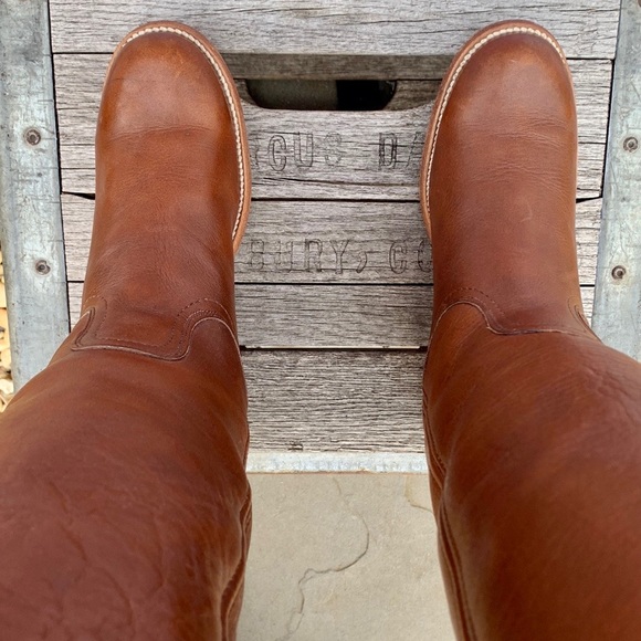 SOLD FRYE Vintage Near-New Campus Tall Knee High Brown Leather Riding Boots 7 - Picture 9 of 15